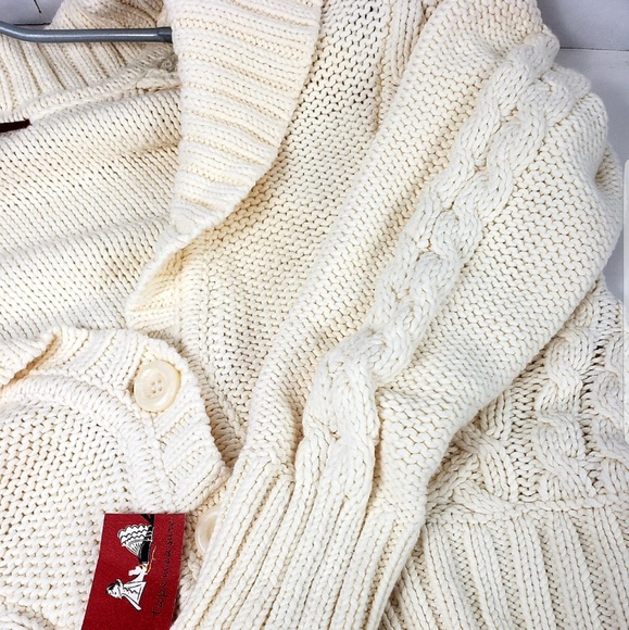 TapeMeasure Chunky Cozy Cable Knit Cardigan XLP - Picture 2 of 7